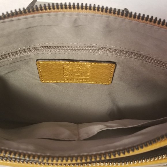 Ann Klein Zip and Go Bag Gold Brown One Size - Picture 2 of 3